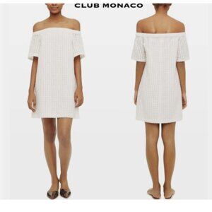NWT CLUB MONACO NEARTA DRESS by RALPH LAUREN Off Shoulder Boho Beach Summer